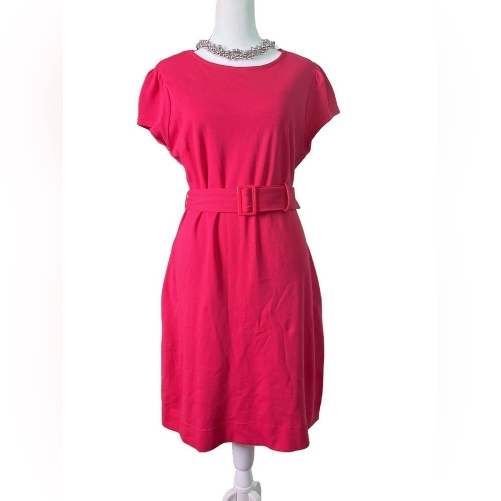 Active Seller! New York and Co. Hot Pink Casual Belted Dress  Barbiecore Medium
